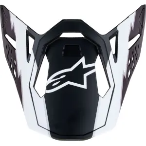 Supertech M10 Helmet Visor - Black, White, Matte - Adult - One Size - 01321718