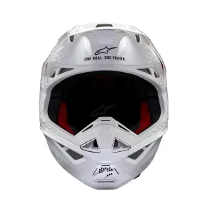 Supertech M10 Solid Helm - Glanzend, Wit - Volwassene - L - 01108346