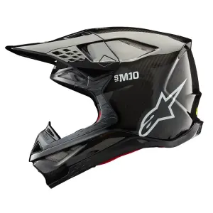 Supertech M10 Solid Helm - Zwart, Glanzend - Volwassene - 2XL - 01108342