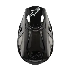 Supertech M10 Solid Helm - Zwart, Glanzend - Volwassene - M - 01108339