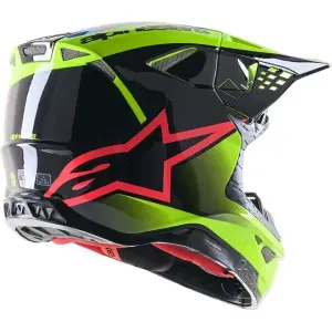 Supertech M10 Unite Helmet - Black, Gloss, Yellow - Adult - M - 01108374