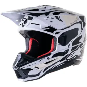 Supertech M5 Mineral Helmet - Black, Gloss, White - Adult - L - 01108426