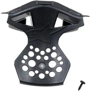 Supertech M8/Supertech M10 Helmet Chin Vent Frame - Gloss Black - Adult - XS/S - 01331192