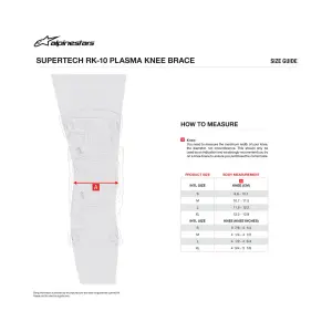 Supertech RK-10 Ginocchiere Plasma - Nero, Rosso - Adulto - M - 27040706