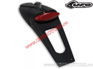 Suport numar / lumini pozitie si stop frana LED - Kawasaki KLX 450R ('07-'09) (sticla rosie) - (Ufo)