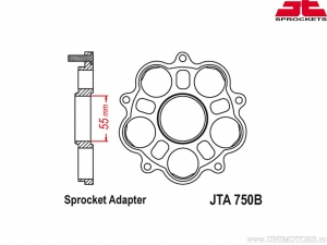Suport pinion spate - JTA 750B - JT