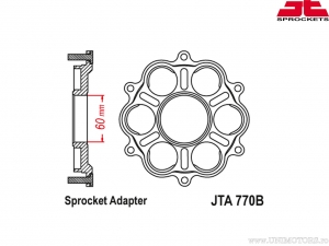 Suport pinion spate - JTA 770B - JT
