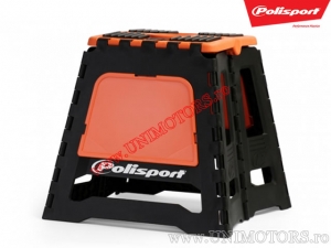 Suporte de moto dobrável para enduro/cross laranja central - Polisport