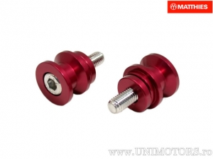 Support béquille M8 x 1,25 x 25 mm rouge - JM