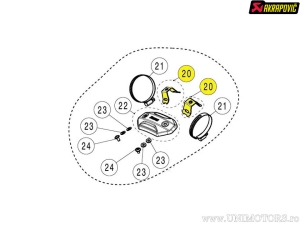 Support d'échappement - HONDA CBR 1000 RR-R ABS Fireblade SP ('24-'25) / TRIUMPH TRIDENT 660 ABS ('21-'25) - Akrapovič