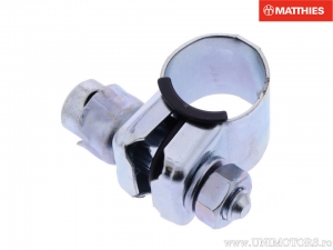 Support de miroir tige argentée 8mm pour guidon 7/8" (22mm) - JM