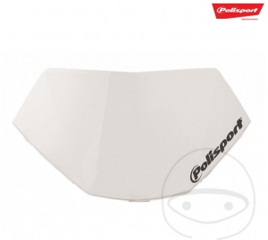Support de numéro de compétition Polisport blanc pour masque de phare Halo - JM