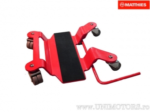 Support de stationnement et de manœuvre pour moto avec béquille centrale - JM