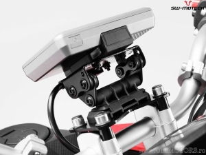 Supporto GPS cockpit con QUICK-LOCK e colore nero - BMW K 1200 GT ('06-'08) / K 1300 GT ('07-'11) - SW-Motech