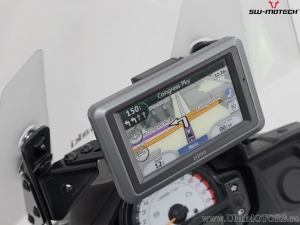 Supporto GPS cockpit con QUICK-LOCK e colore nero - Kawasaki Versys 650 ('14-'21) - SW-Motech
