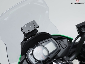 Supporto GPS cockpit con QUICK-LOCK e colore nero - Kawasaki Versys-X300 ABS ('16-) - SW-Motech