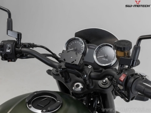 Supporto GPS cockpit con QUICK-LOCK e colore nero - Kawasaki Z900RS / Cafe / SE ('17-) - SW-Motech