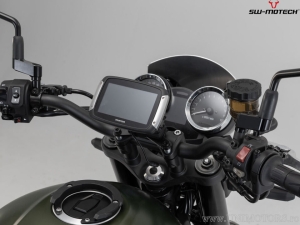 Supporto GPS cockpit con QUICK-LOCK e colore nero - Kawasaki Z900RS / Cafe / SE ('17-) - SW-Motech