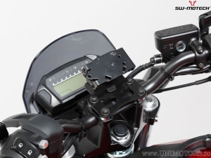 Supporto GPS manubrio QUICK-LOCK colore nero - modelli BMW / Honda / Suzuki - SW-Motech