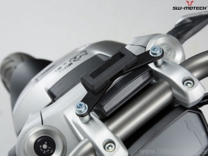 Supporto GPS per manubrio con QUICK-LOCK e colore nero - Ducati XDiavel / S ('16-) - SW-Motech