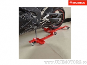 Supporto per parcheggio e manovra per motocicletta con cavalletto laterale - JM