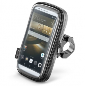 Supporto per telefono Interphone modello Uni Case Holder 65 montato su manubrio - impermeabile - diagonale massima smartphone: 6