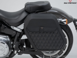 Supporto sinistro SLH per borsa laterale LH2 - Harley-Davidson Softail Fat Boy / S ('17-) - SW-Motech