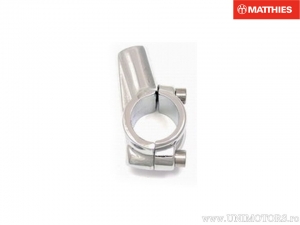 Supporto specchio cromato M10x1.25mm per manubrio da 7/8" (22mm) - JM