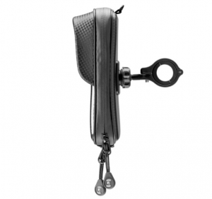Supporto telefono Interphone modello Master - custodia universale con cerniera - montaggio su manubrio - impermeabile - diagonal