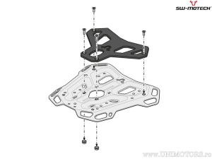 Supporto topcase ADVENTURE-RACK - materiale: alluminio - colore: nero - BMW G 310 GS ('17-) - SW-Motech