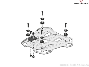 Supporto topcase ADVENTURE-RACK - materiale: alluminio - colore: nero - Honda NT 1100 ('21-) - SW-Motech
