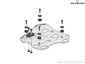 Supporto topcase ADVENTURE-RACK - materiale: alluminio - colore: nero - Suzuki V Strom 650 / 1000 / 1050 - SW-Motech