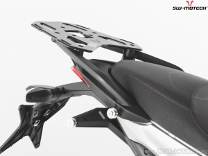Supporto topcase ALU-RACK - materiale: alluminio - colore: nero - Ducati Multistrada 1200/S / Hyperstrada - SW-Motech