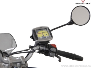 Supporto universale per GPS, fotocamera, GoPro - sfera nera 1" e supporto per filetto M8 / M10 - SW-Motech