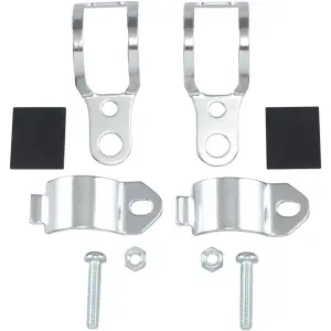 Supports universels de feux de position sur fourche - Chrome - DS285052