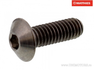Surub cap bombat Pro Bolt M4 x 0.70 x 12 mm titan gri - JM