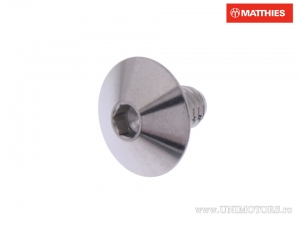 Surub cap bombat Pro Bolt M6 x 1.00 x 10 mm inox A4  argintiu - JM