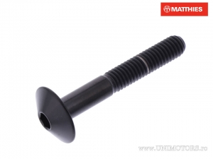 Surub cap bombat Pro Bolt M6 x 1.00 x 35 mm titan negru - JM