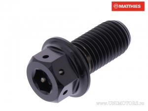 Surub cap hexagonal dual Pro Bolt M10 x 1.25 x 20 mm titan Racing negru - JM