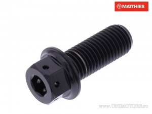 Surub cap hexagonal dual Pro Bolt M10 x 1.25 x 25 mm titan Racing negru - JM