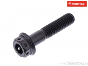 Surub cap hexagonal dual Pro Bolt M6 x 1.00 x 28 mm titan Racing negru - JM