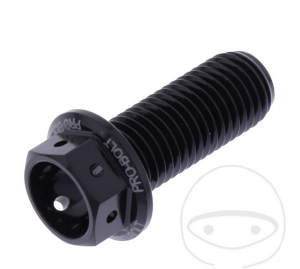 Surub cap hexagonal Pro Bolt M10 x 1.25 x 25 mm aluminiu Racing negru - JM