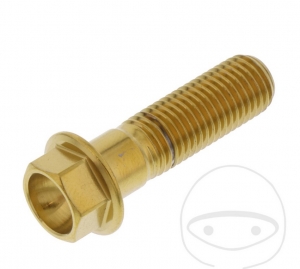 Surub cap hexagonal Pro Bolt M10 x 1.25 x 35 mm inox A4 auriu - JM
