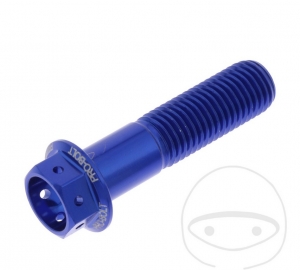 Surub cap hexagonal Pro Bolt M10 x 1.25 x 40 mm aluminiu Racing albastru - JM