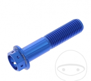 Surub cap hexagonal Pro Bolt M10 x 1.25 x 45 mm aluminiu Racing albastru - JM