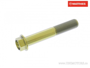 Surub cap hexagonal Pro Bolt M10 x 1.25 x 60 mm titan auriu - JM