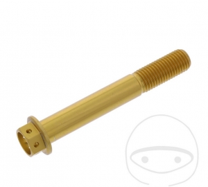 Surub cap hexagonal Pro Bolt M10 x 1.25 x 70 mm aluminiu Racing auriu - JM