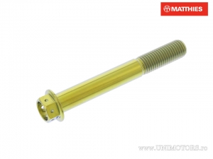 Surub cap hexagonal Pro Bolt M10 x 1.25 x 75 mm titan Racing auriu - JM