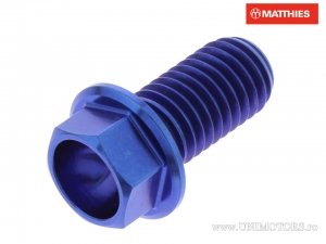 Surub cap hexagonal Pro Bolt M10 x 1.50 x 20 mm titan albastru - JM