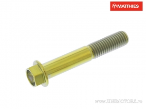 Surub cap hexagonal Pro Bolt M10 x 1.50 x 60 mm titan auriu - JM